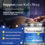 NaturallyMum Kids Bedtime Lotion 280g back view