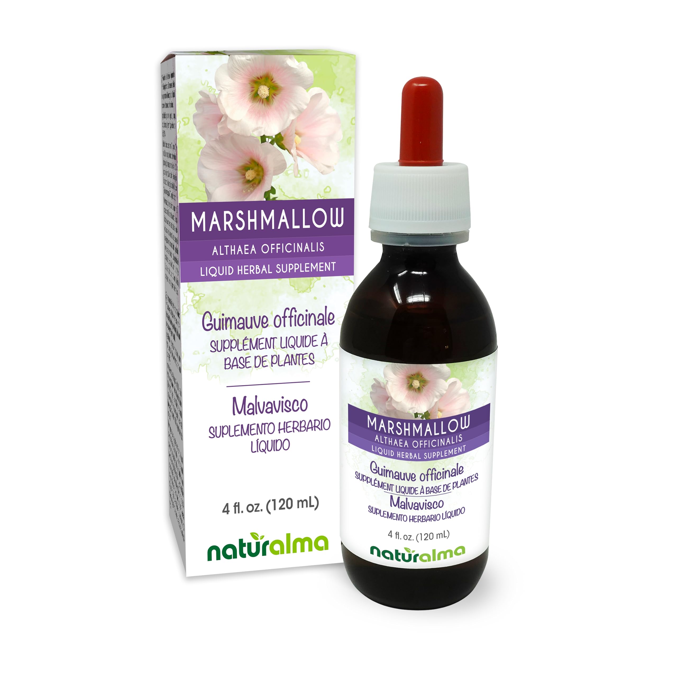 Naturalma Marshmallow Root Liquid Extract bottle front view