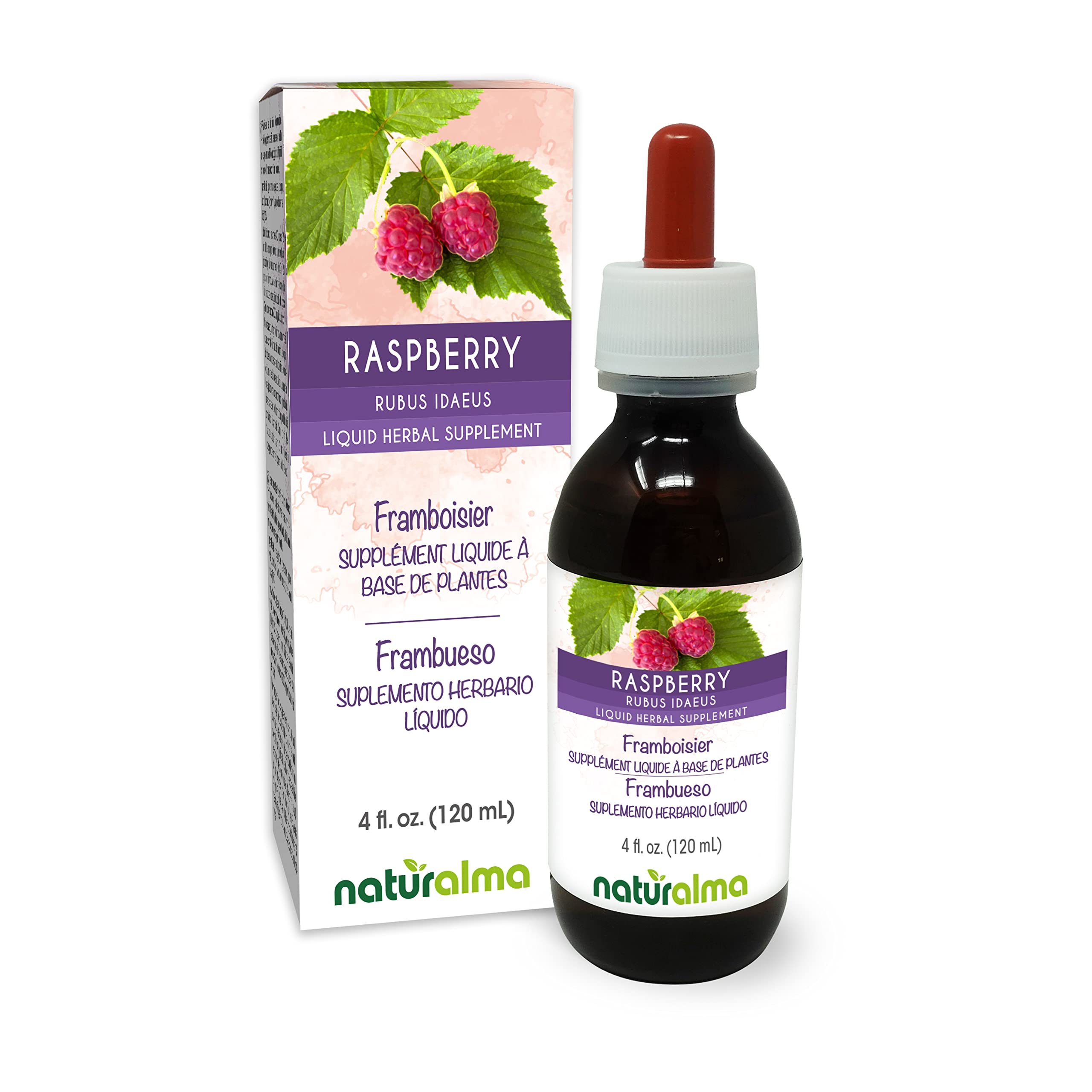 Naturalma Raspberry Leaf Liquid Extract 180g front view
