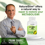 NaturalSlim Evening Primrose Oil 500mg softgels on a wooden table