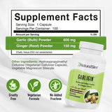 NaturalSlim Garligin garlic capsules bottle with label
