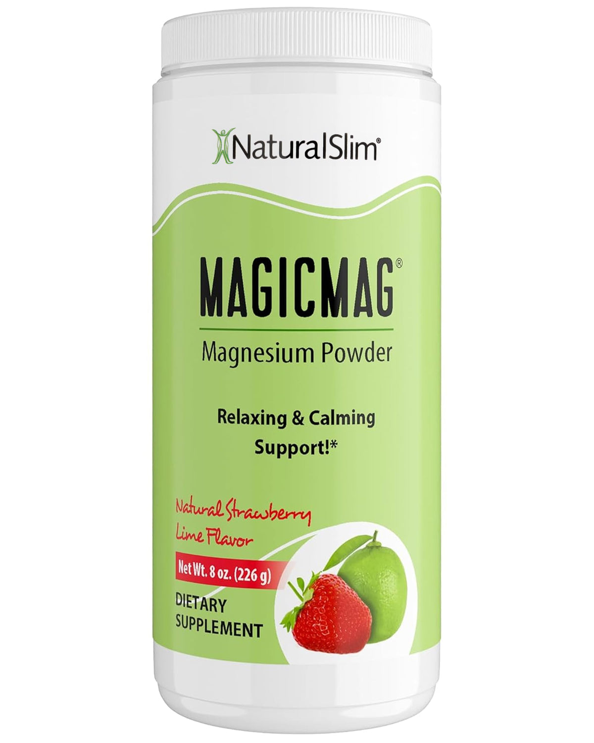 NaturalSlim MagicMag Magnesium Citrate Powder 227g front view