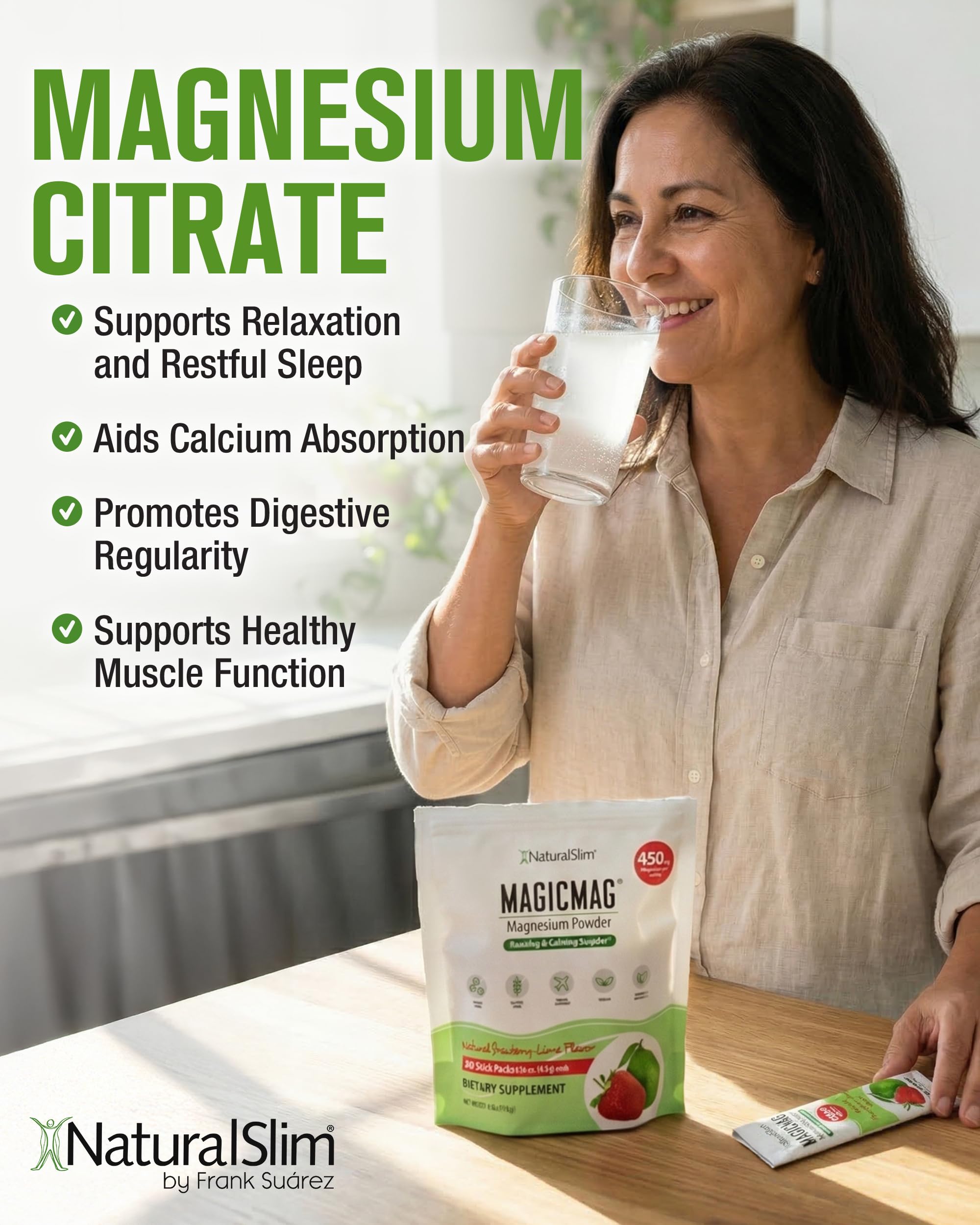 NaturalSlim MagicMag Magnesium Powder Packets packaging