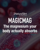 NaturalSlim MagicMag Strawberry-Lemon Magnesium Citrate Powder scoop