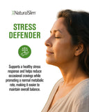 NaturalSlim Stress Defender supplement bottle back view