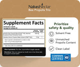 NaturaNectar Bee Propolis Trio Capsules displayed on a wooden table