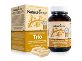 NaturaNectar Bee Propolis Trio Capsules front view with packaging