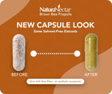 NaturaNectar Brown Bee Propolis Capsules back view