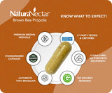 NaturaNectar Brown Bee Propolis Capsules in a health setting
