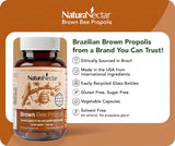 NaturaNectar Brown Bee Propolis Capsules packaging