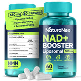 NaturaNex Liposomal NAD+ Supplement 500mg front view