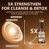 Nature Aurora Black Walnut Wormwood Drops in a glass