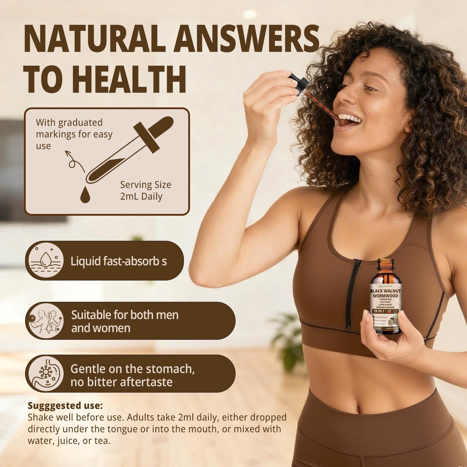 Nature Aurora Black Walnut Wormwood Drops lifestyle scene