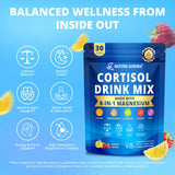 Nature Aurora Cortisol Drink Mix Raspberry Lemonade drink preparation