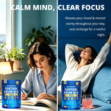 Nature Aurora Cortisol Drink Mix with a scoop on a table