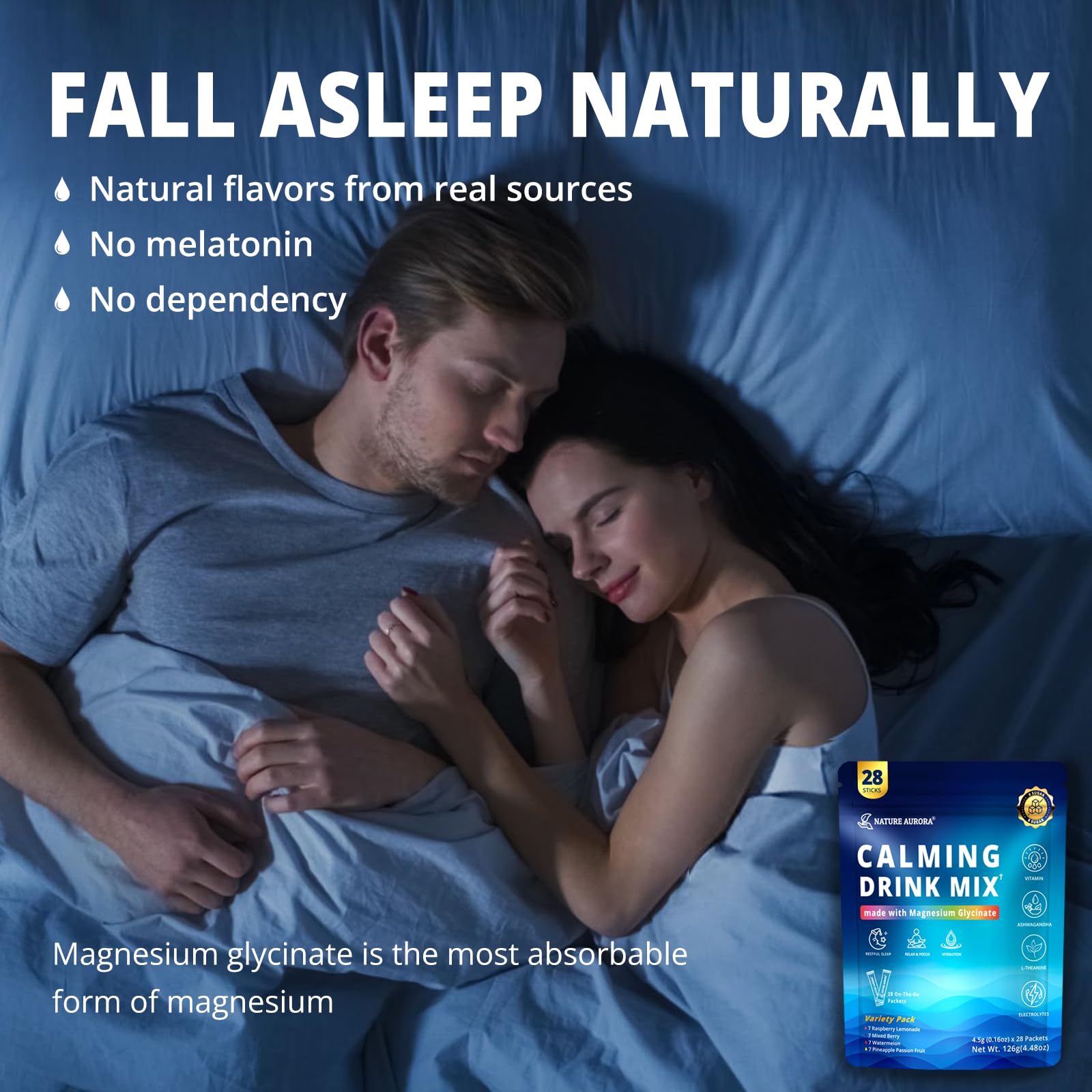 Nature Aurora Magnesium Glycinate Powder 168g Raspberry Lemonade lifestyle scene