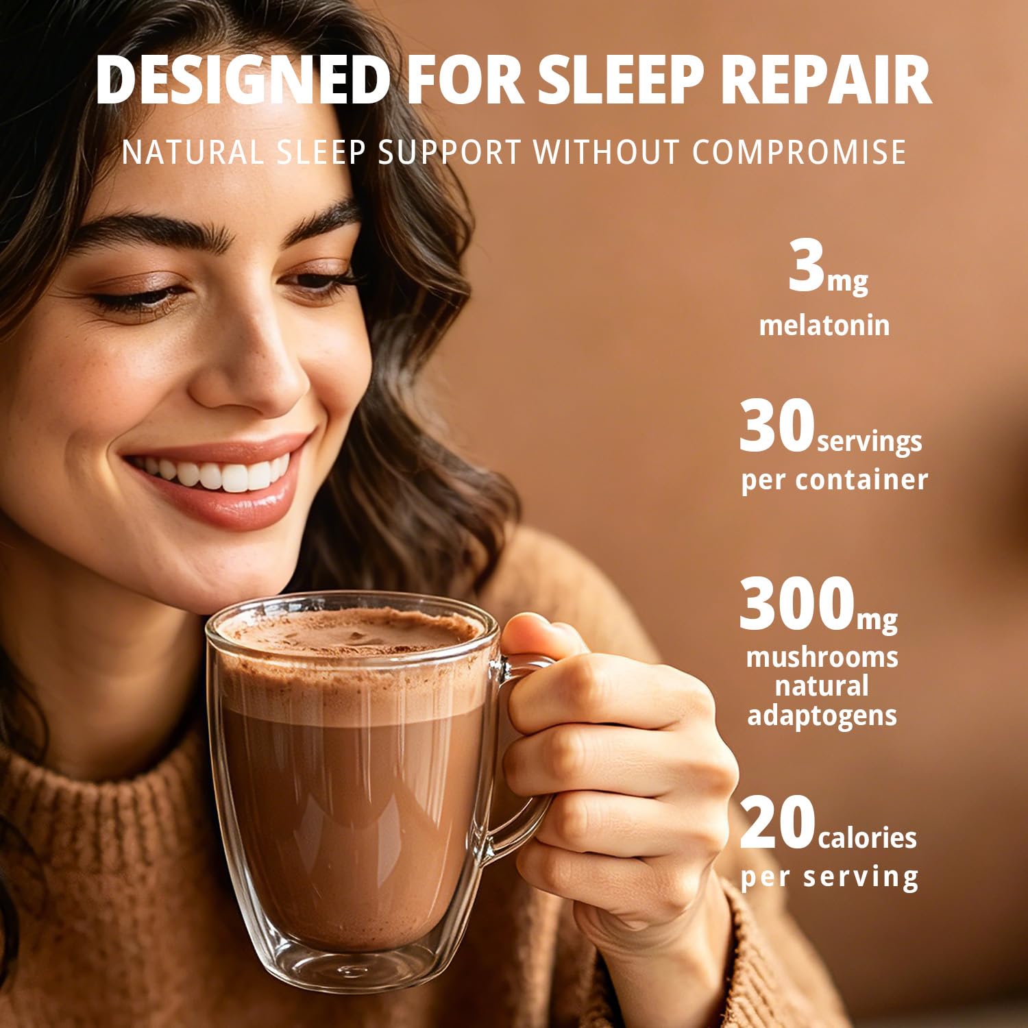 Nature Aurora Mushroom Hot Cocoa Powder ingredients list
