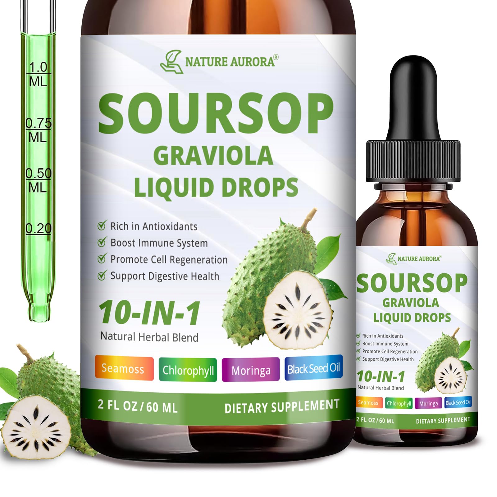 Nature Aurora Soursop Bitters Liquid Drops front view