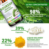 Nature Aurora Soursop Bitters Liquid Drops with measuring spoon