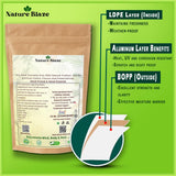 Nature Blaze Berberine Extract Powder 114g on kitchen counter with measuring spoon