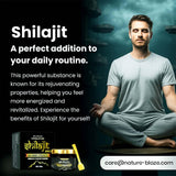 Nature Blaze Organic Shilajit 30g resin in a spoon