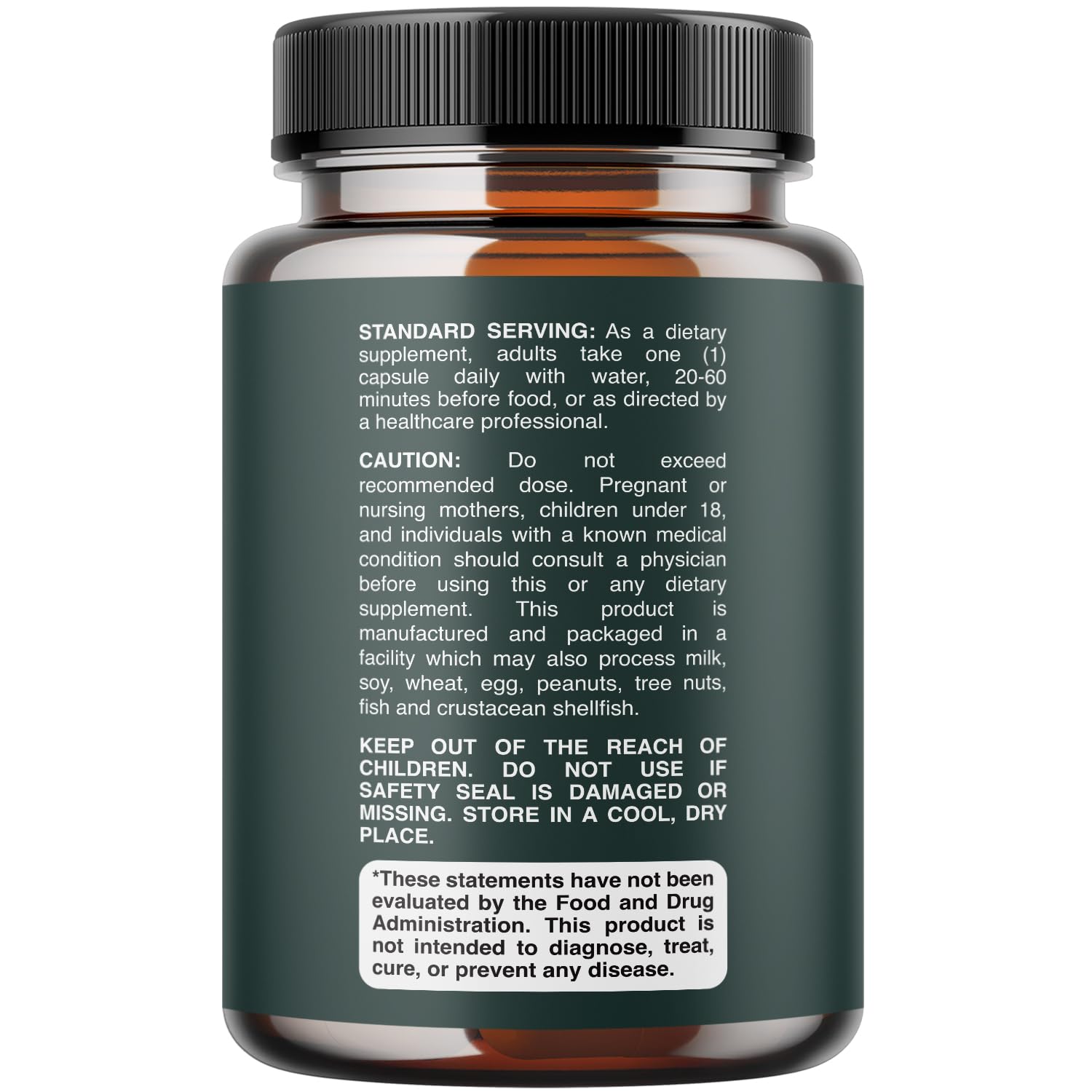 Nature Bound Milk Thistle Capsules 500mg side view