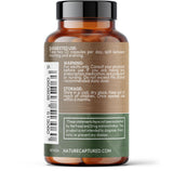 Nature Captured daily Supplement side view showing label