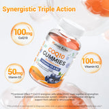 Nature Echo CoQ10 Gummies back view showing nutritional information