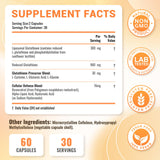Nature Echo Liposomal Glutathione Supplement 1200MG ingredients list