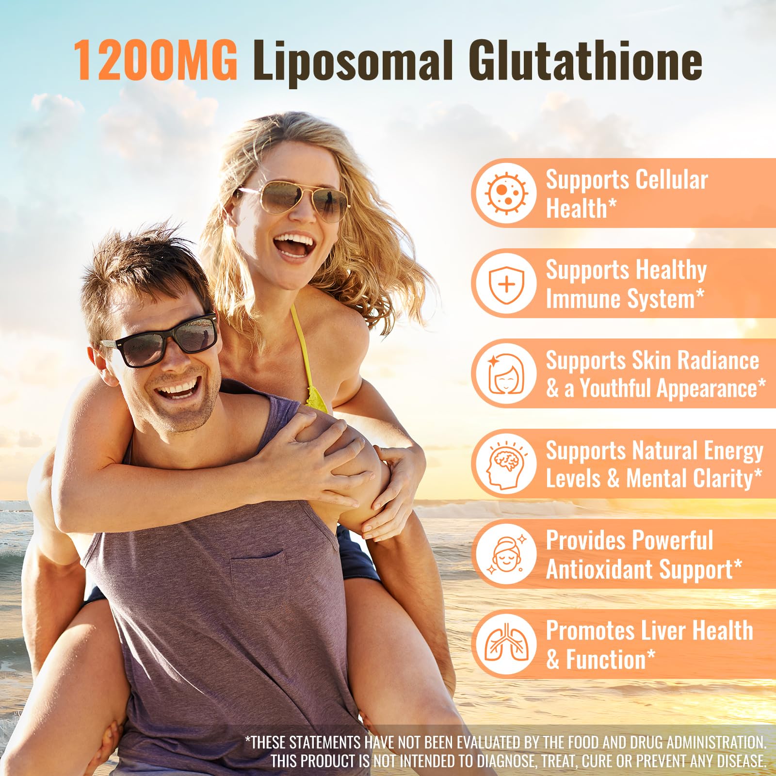 Nature Echo Liposomal Glutathione Supplement 1200MG packaging