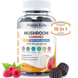 Nature Echo Mushroom Gummies front view packaging