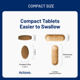 Nature Helix Actexa Mushroom daily wellness Support Tablets on a wooden table