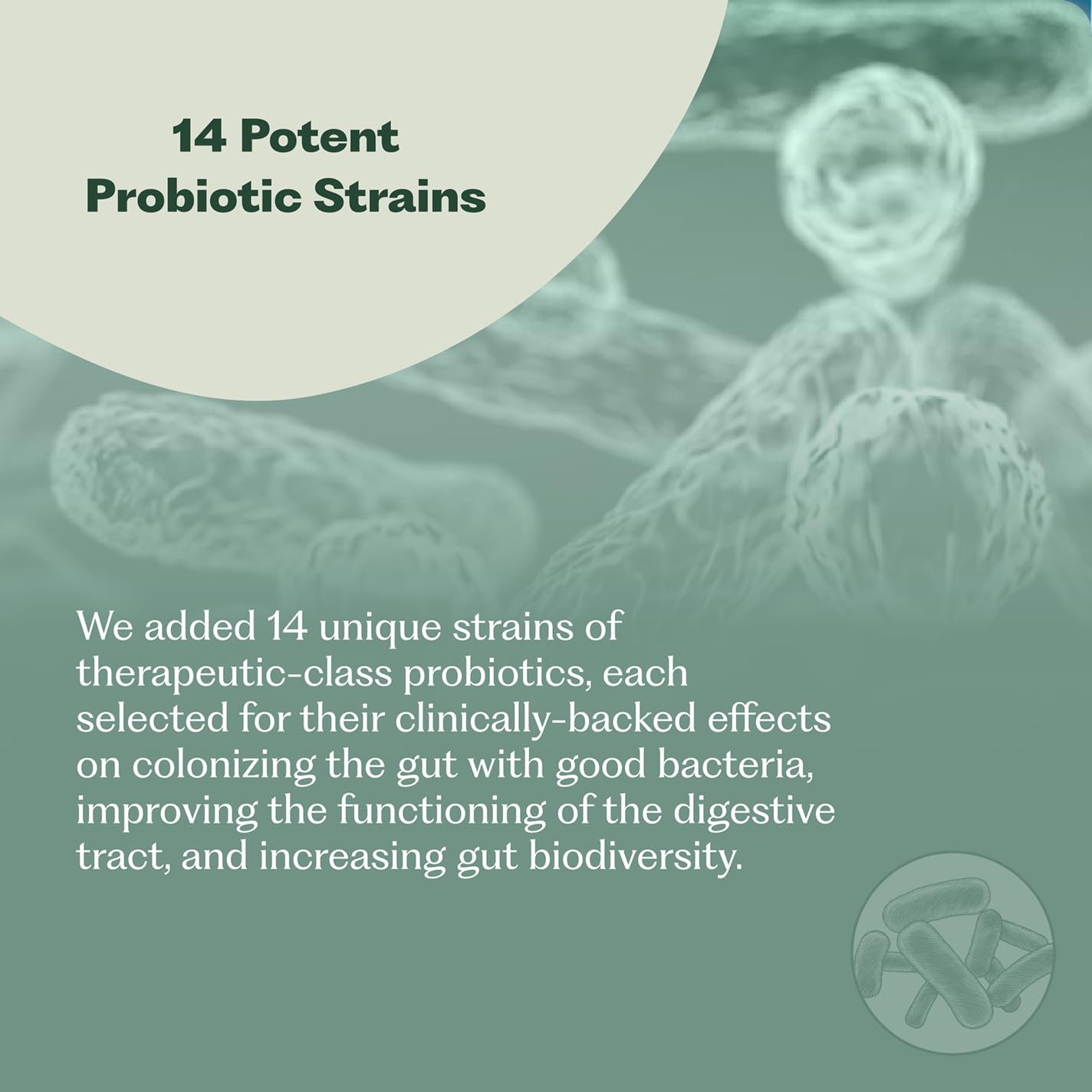 Nature M.D. Probiotics bottle with natural background