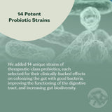 Nature M.D. Probiotics bottle with natural background