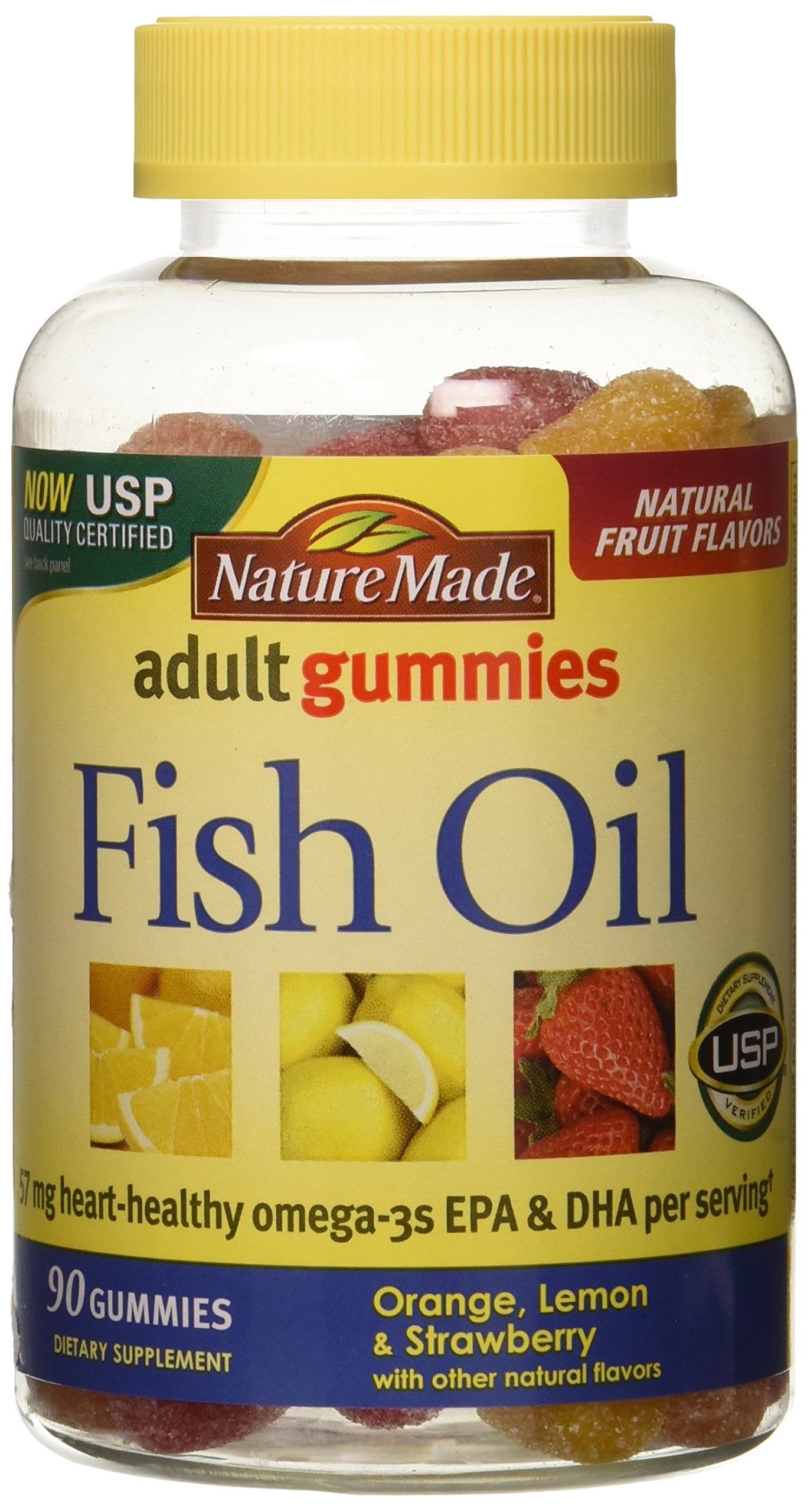 Nature Made Adult Gummies Fish Oil front view packaging
