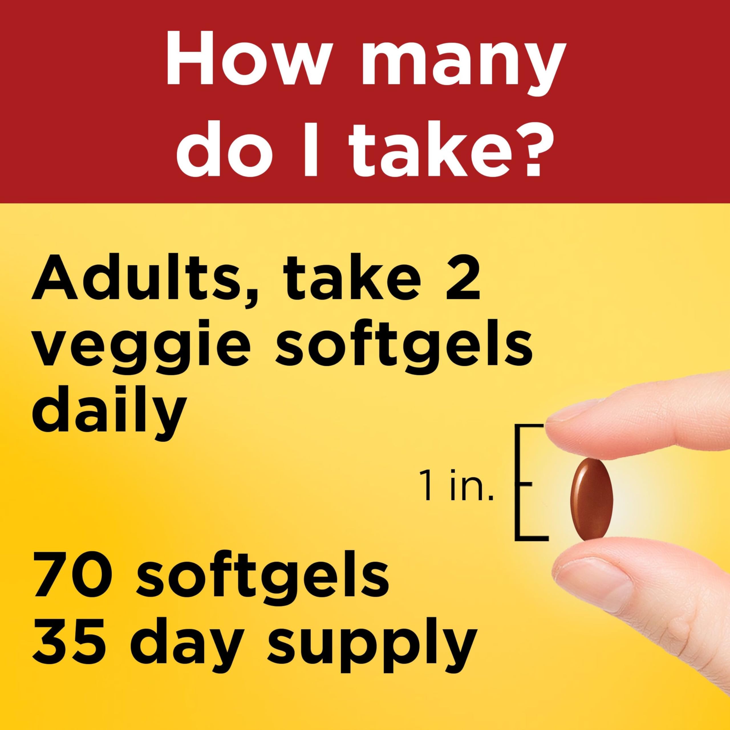 Nature Made Algae Omega 3 Softgels 540 mg packaging details