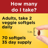 Nature Made Algae Omega 3 Softgels 540 mg packaging details