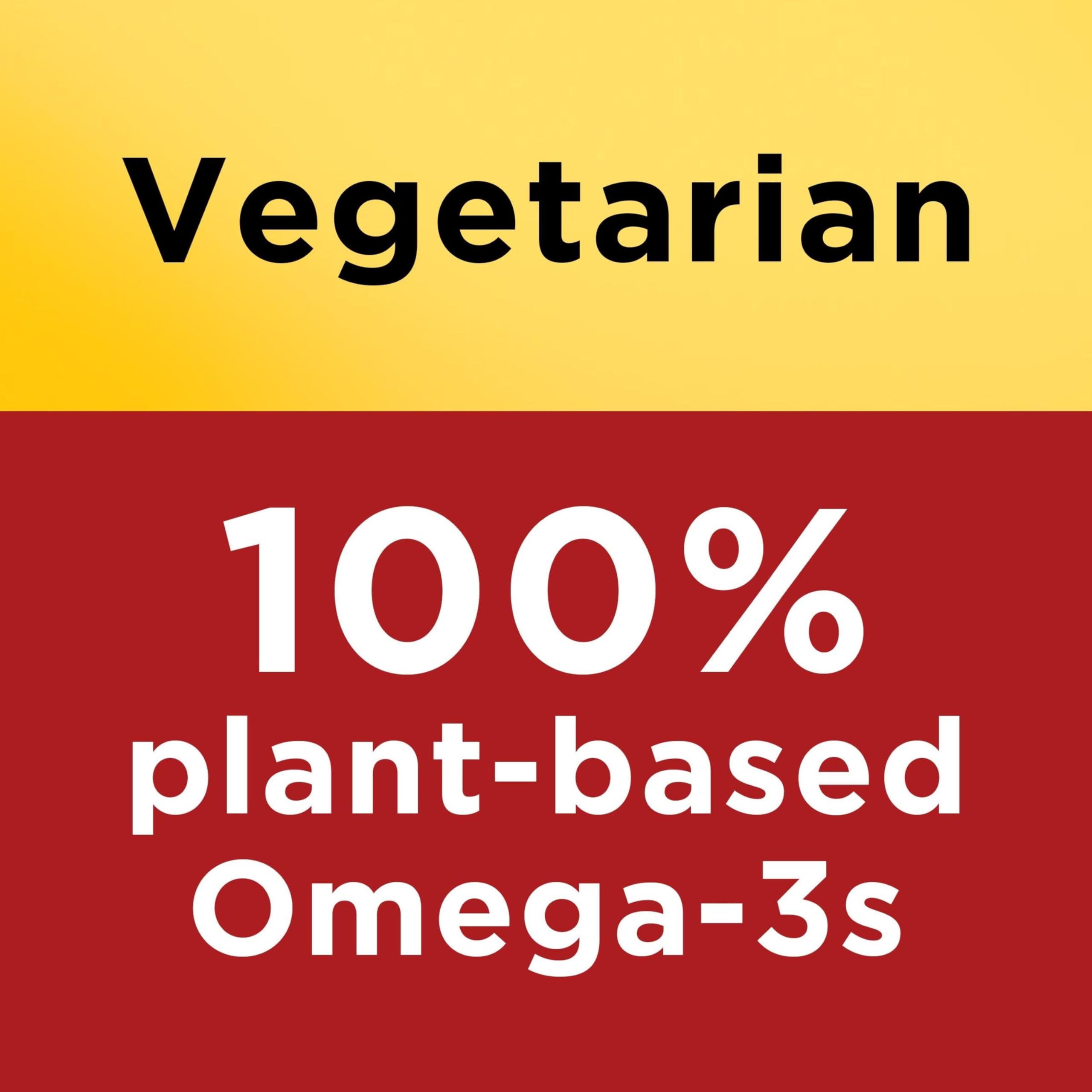 Nature Made Algae Omega 3 Softgels 540 mg side view showing softgel