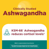 Nature Made Ashwagandha + Reishi Mushroom Capsules bottle with label