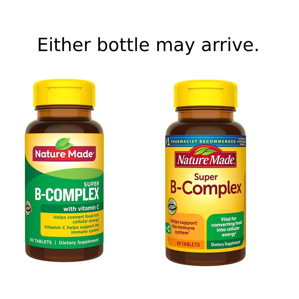 Nature Made B-Complex Tablets side view showing tablet form