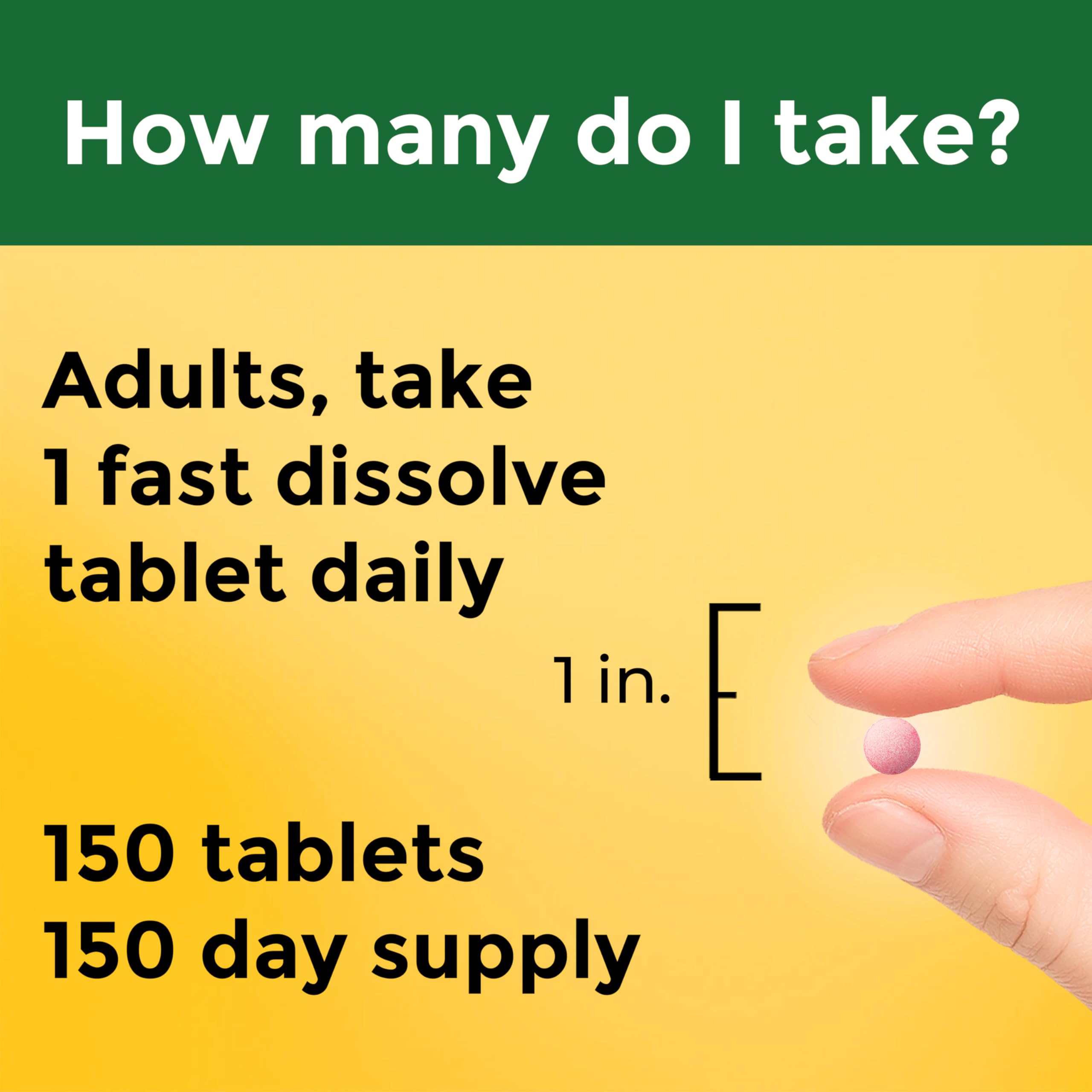 Nature Made B12 1000 mcg Fast Dissolve Tablets with cherry flavour