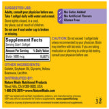 Nature Made Biotin softgels in a hand