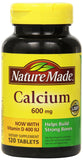 Nature Made Calcium 600 mg with Vitamin D Tablets front view