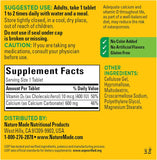 Nature Made Calcium 600 mg with Vitamin D3 Tablets packaging details