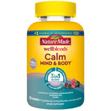 Nature Made Calm Mind & Body Gummies front view, mixed berry flavour
