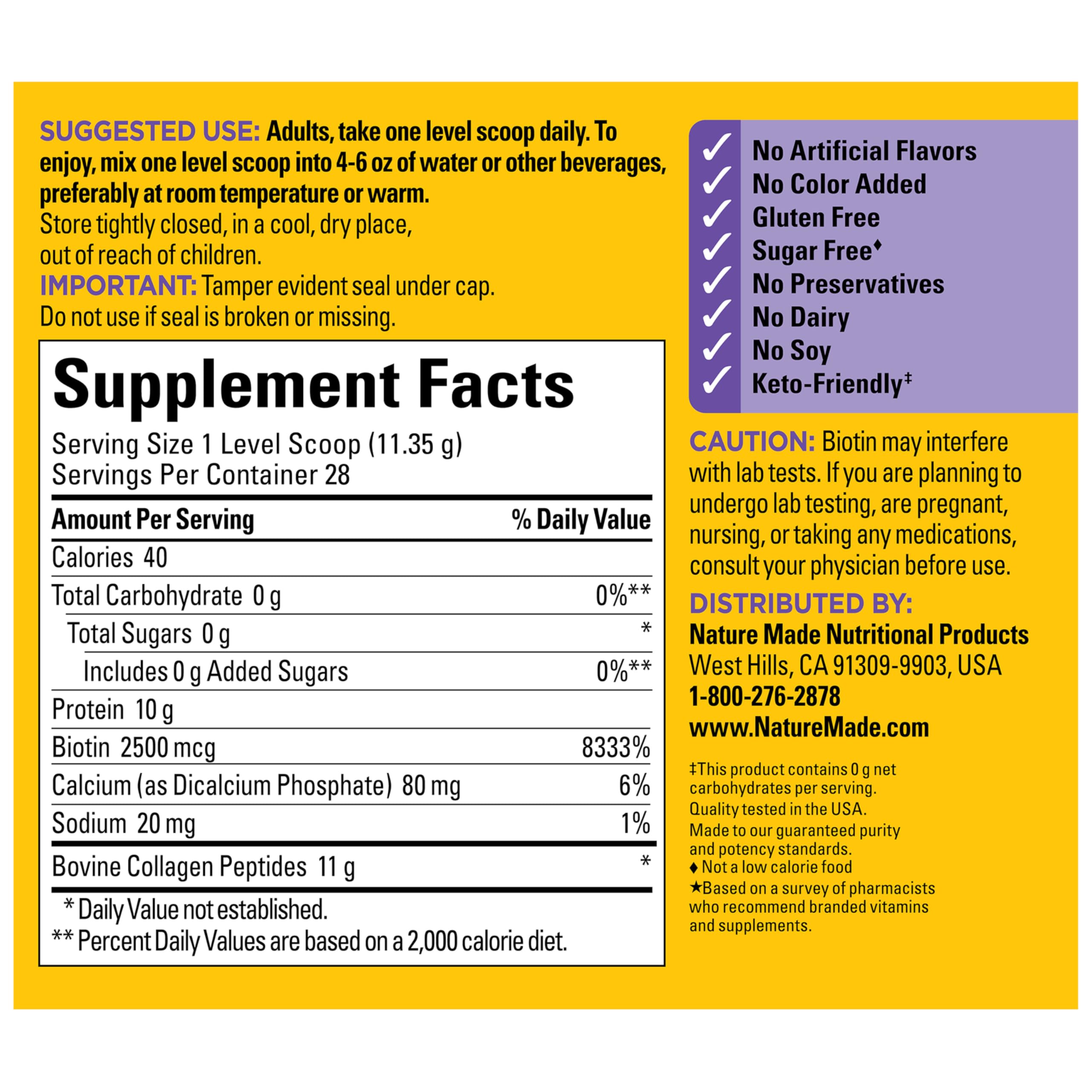 Nature Made Collagen Peptides Drink Mix Powder lifestyle scene