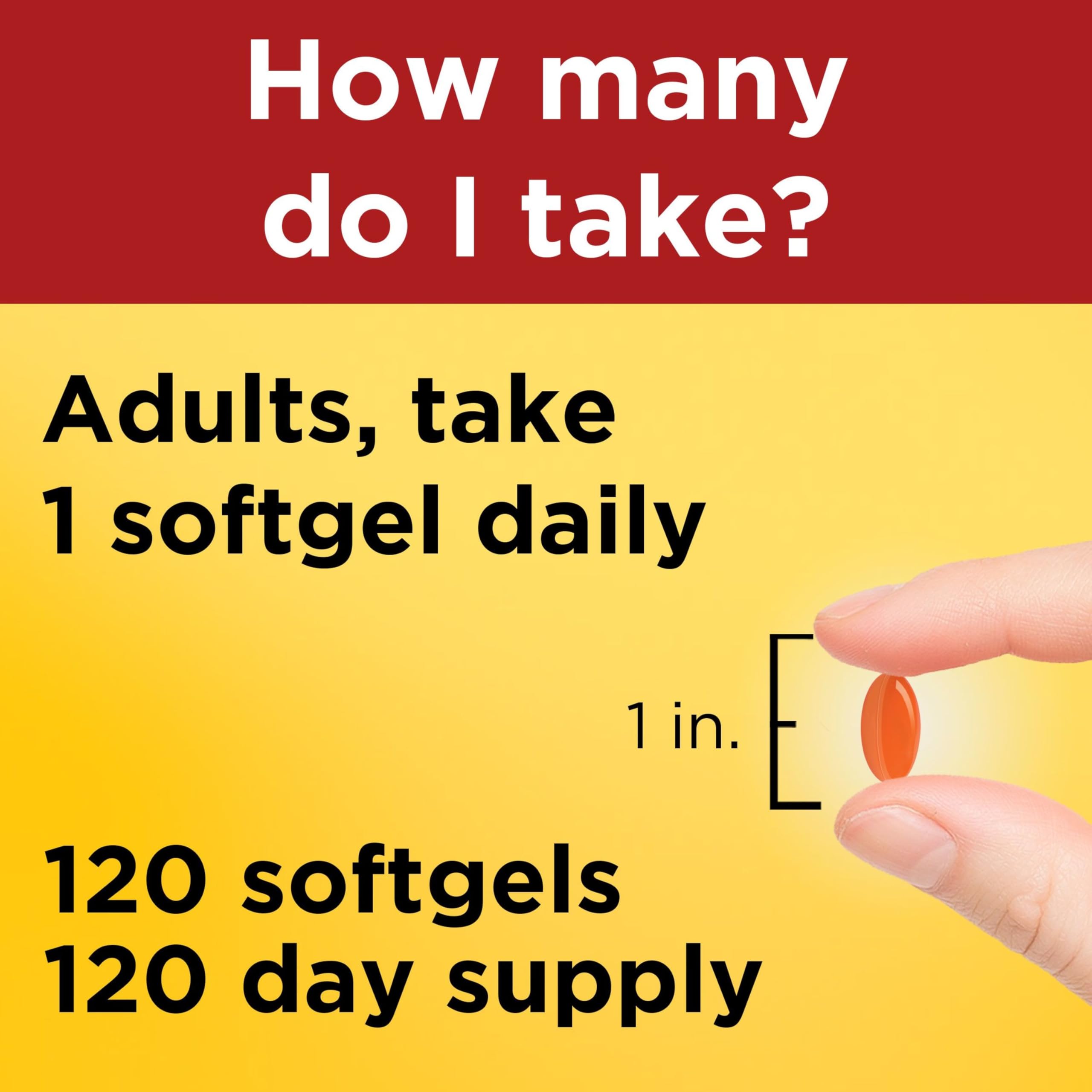 Nature Made CoQ10 100mg Softgels nutritional information