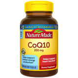 Nature Made CoQ10 200 mg Softgels front view with bottle label