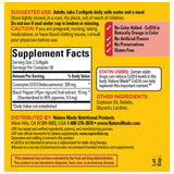 Nature Made CoQ10 200mg Softgels back view of packaging