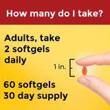 Nature Made CoQ10 200mg Softgels on a kitchen counter